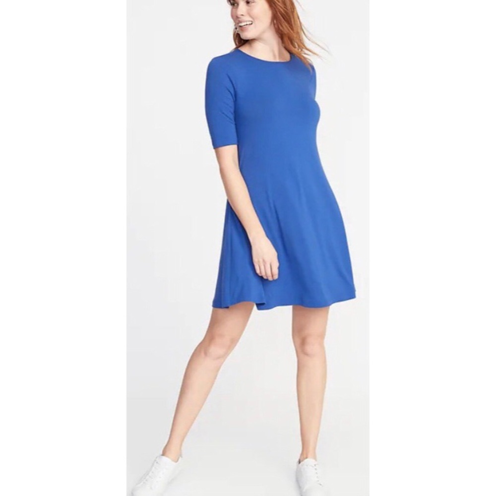 Old Navy Cobalt Blue Swing Dress